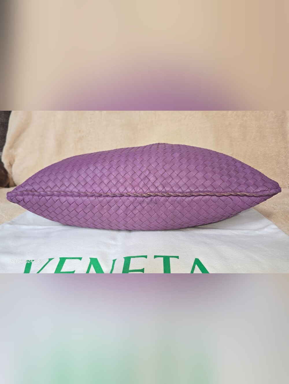 Bottega Veneta Large Purple Intrecciato Hobo Bag - Picture 5 of 16